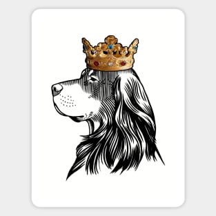 Gordon Setter Dog King Queen Wearing Crown Magnet